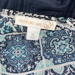 Blue Cold Shoulder Top